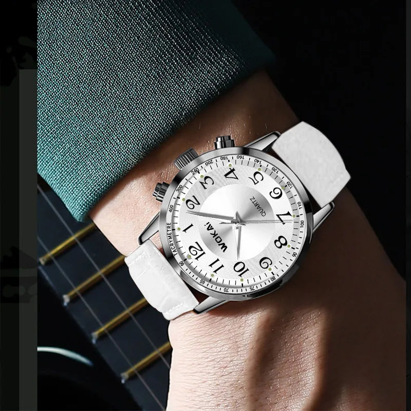 Sportief Casual Horloge Wit – Olsen & Olsen