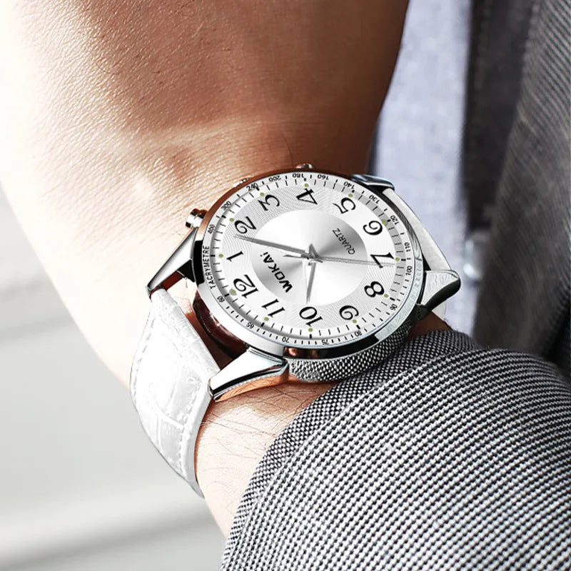 Sportief Casual Horloge Wit – Olsen & Olsen