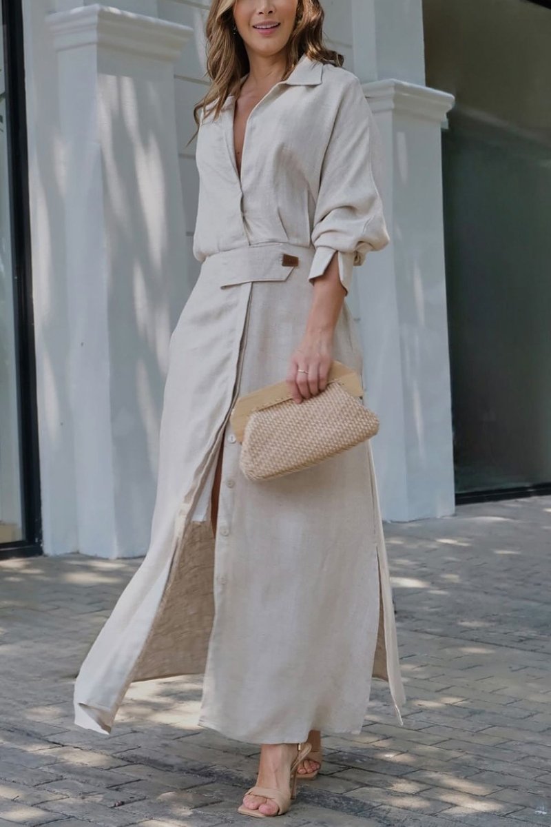 Valéria | Maxi-jurk met V-hals