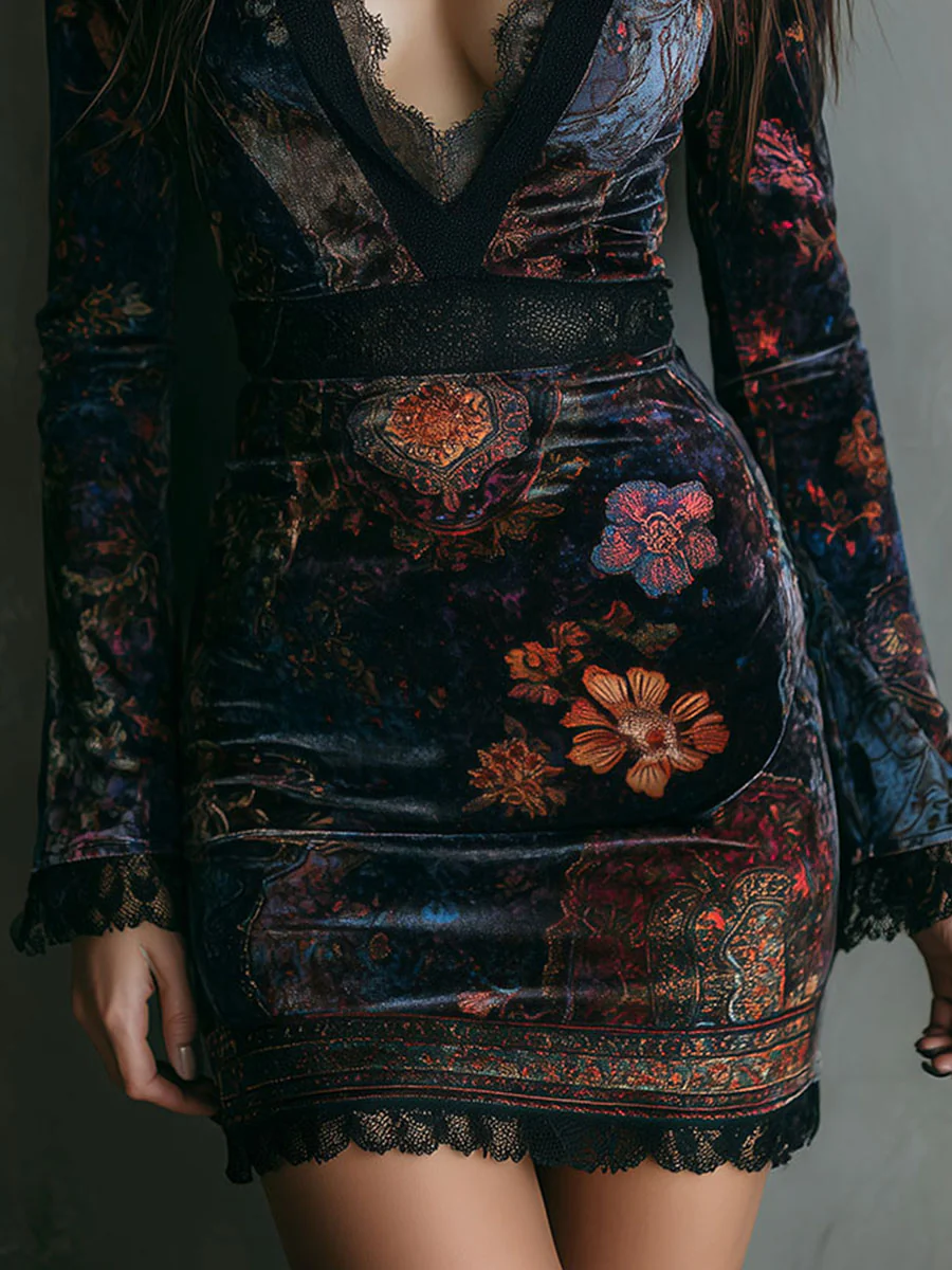 Lona | Elegante Fluwelen Minijurk