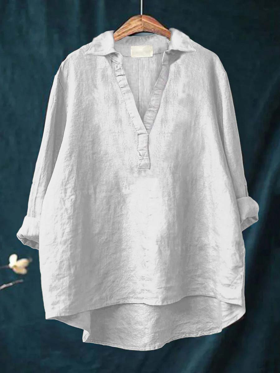 Andrea | Elegante Linnen Zomerblouse