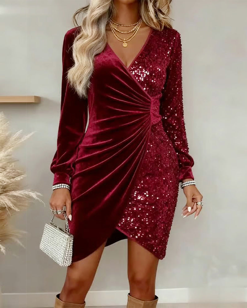 Emilia | Midi Jurk met V-Hals
