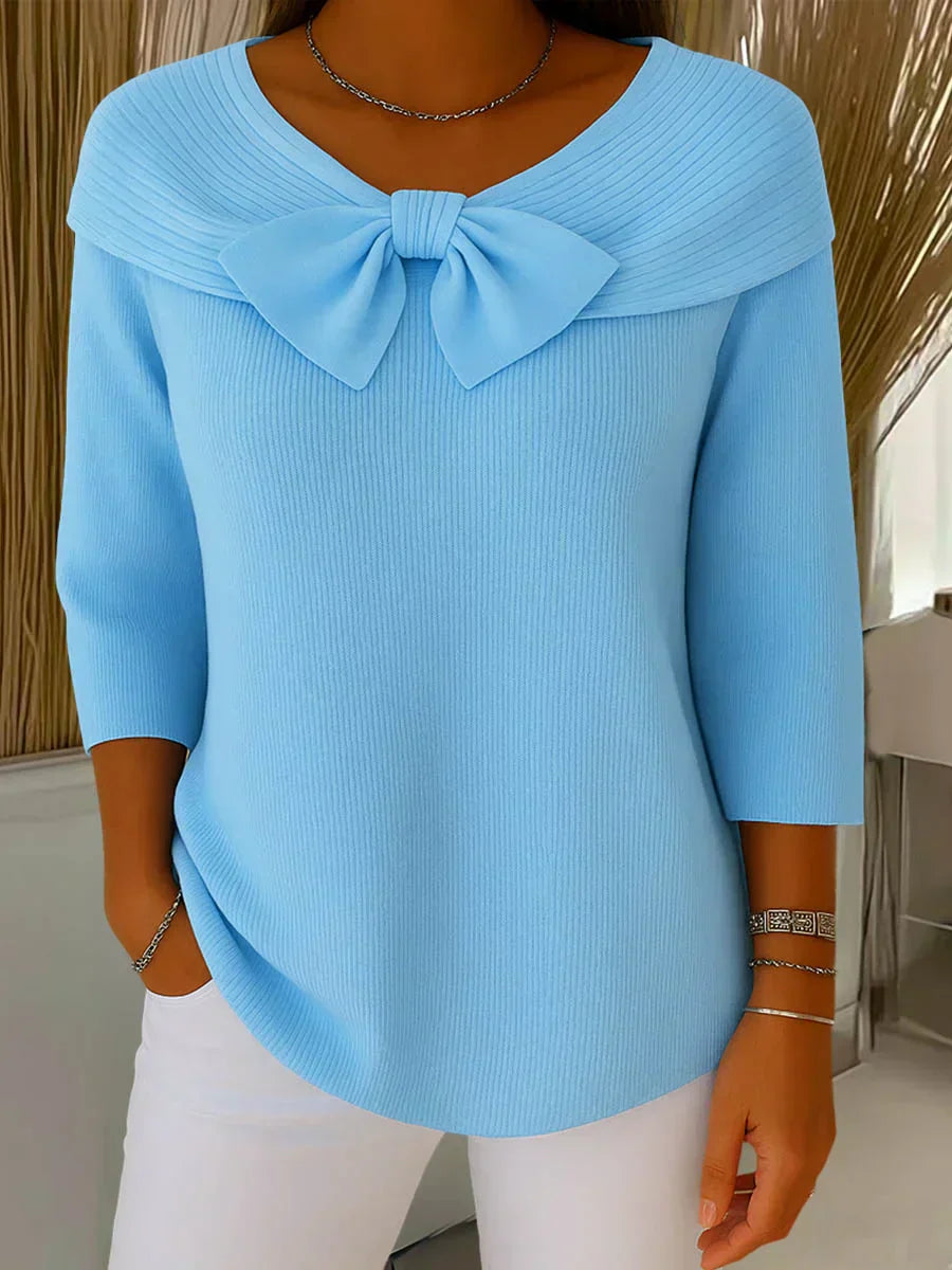 FLEUR | Elegante Top met Strik en Perfecte Pasvorm