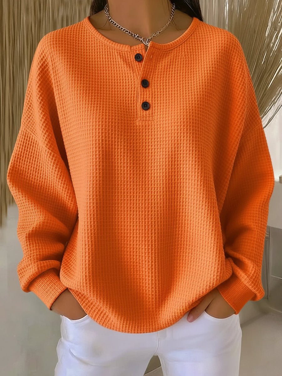 Anne | Casual sweatshirt met kraag