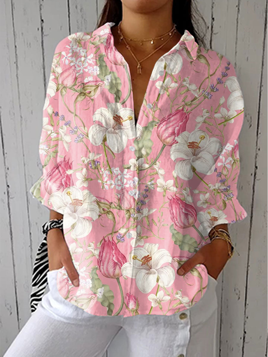 Frances – Elegante Bloemen Blouse