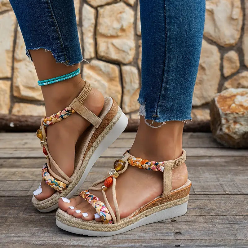 SANNE | Comfortabele Sandalen met Lage Hak voor Elke Zomerse Gelegenheid