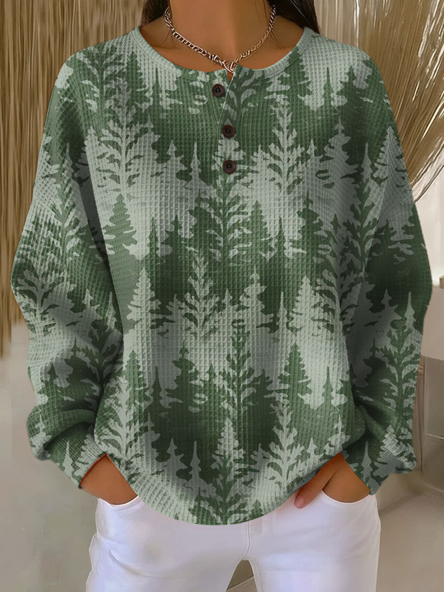 Inga | Kersttrui met Klassiek Houtmotief