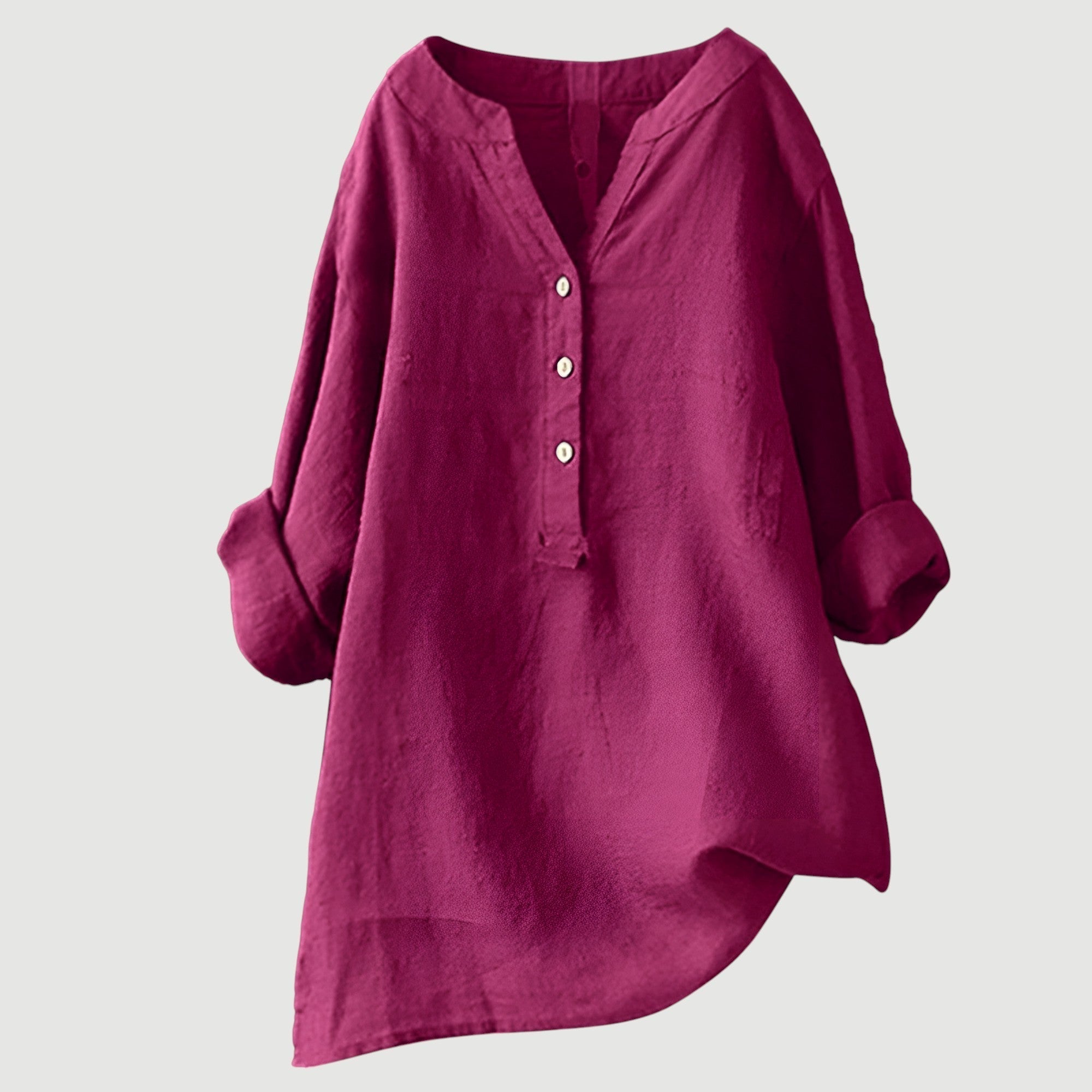 Mia – Ademende Linnen Blouse, Casual en Stijlvol