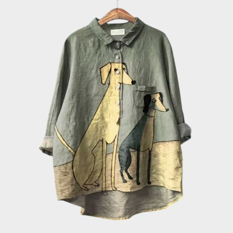 Constance | Elegante Linnen Zomerblouse