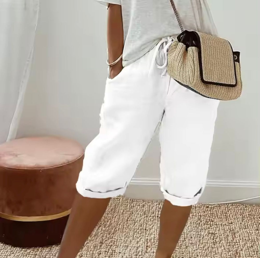 Ilse – Ademende Linnen Short, Casual en Stijlvol