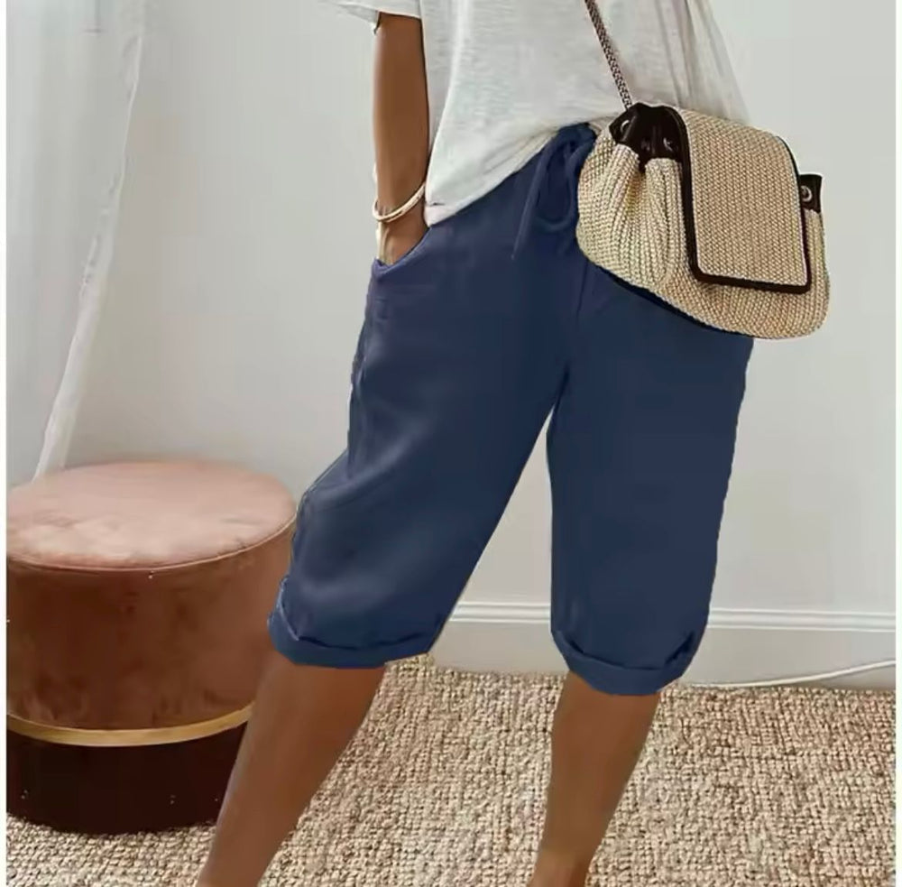Ilse – Ademende Linnen Short, Casual en Stijlvol