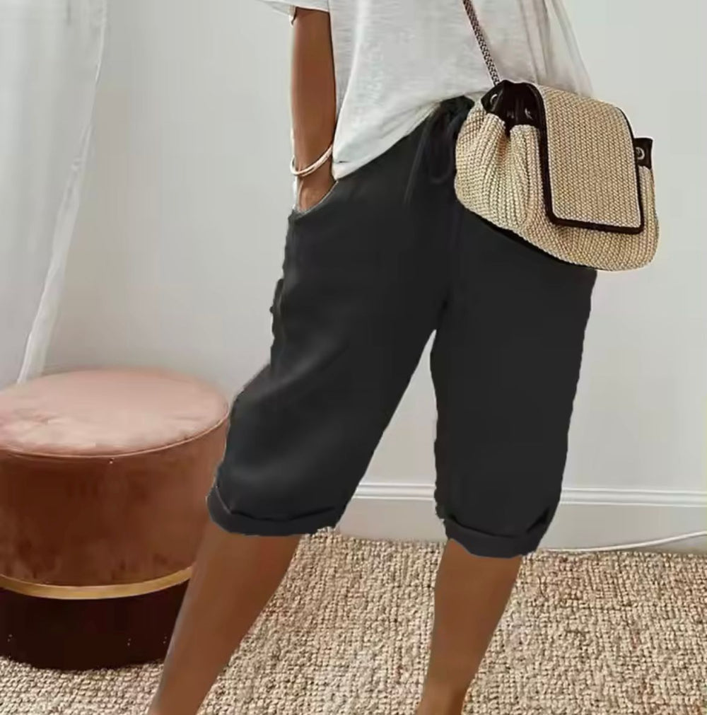 Ilse – Ademende Linnen Short, Casual en Stijlvol