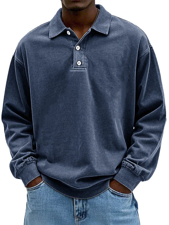 Ivo - Smart-Casual Poloshirt (Marineblauw)