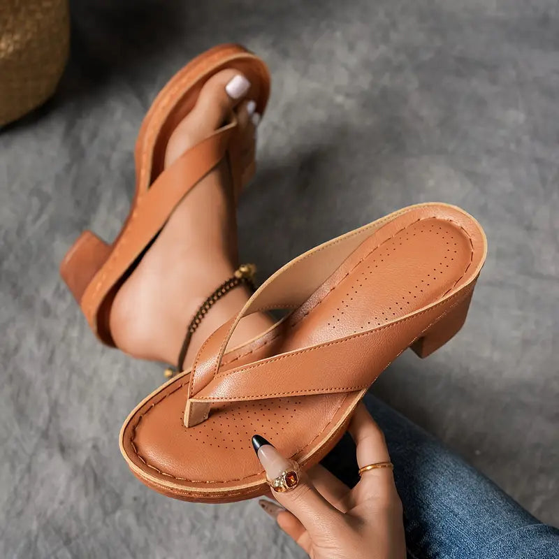 ALLEGRA | Hakken met Hoge Hak voor Natuurlijke Slankheid en Elegante Zomercomfort