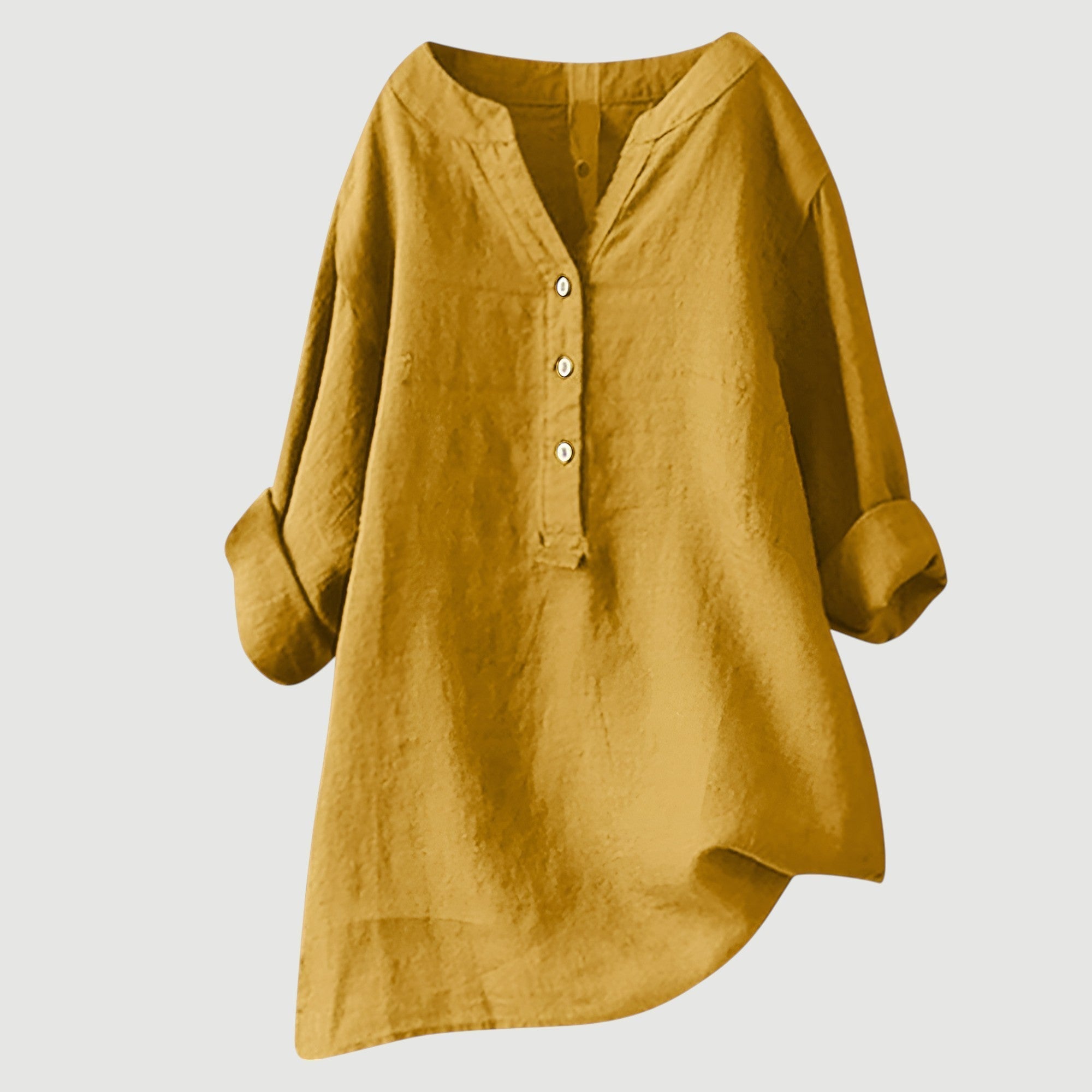 Mia – Ademende Linnen Blouse, Casual en Stijlvol